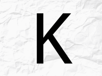 sticker litera K